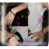 2pieces Fashion Style multilayer 5colors chain bracelet B-0060