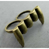 Wholesale 2Pieces Vintage Style Bronze Silver Tusk Two Finger Ring R-1016