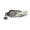 Vintage Style Bronze / silver Wing Pin Brooch P-0033