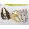 New Arrived 3 colors Optional Rhinestone Wing Ring Size Adjustable R-1033