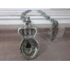Vintage Style rhinestone crown The Lion King pendant necklace N-3300