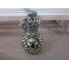 Vintage Style rhinestone crown The Lion King pendant necklace N-3300