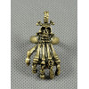 intage Style Bronze Punk Skull Claw Party Ring Size Adjustable R-1003