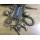 Retro Multielement Handgun Horse Tauren Wheel Gun Hunting Charms Bracelet B-0120