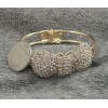gold plated rhinestone bowknot bangel B-0199