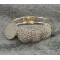 gold plated rhinestone bowknot bangel B-0199