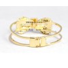 gold plated rhinestone bowknot bangel B-0199