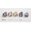 Colorful Rhinestone Glaze Candy Owl ear stud E-0625
