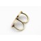 Wholesale 2Pcs Retro Bronze Enamel Glass Spectacle Double Finger Ring #6.5 #7.5