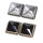 Wholesale 2 Pairs Clear&Black Faux Crystal Ear Stud Earring E-1598