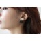 Wholesale 2 Pairs Clear&Black Faux Crystal Ear Stud Earring E-1598