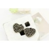 wholesale 2 pairs hollow out heart earring ear stud E-1050