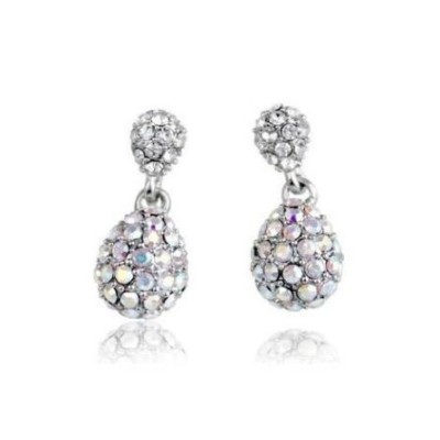 Charming Style Silver Plated Alloy  Rhinestone Dripping earring E-0248