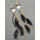 New Style Butterfly mark Black feather dangle earring