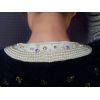 All-match colorful Crystal Pearl Collar Necklace Hand Made  N-2071