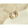 rhinestone gold plated pure copper angle wing pendant necklace ear stud set E-1064