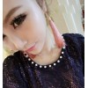 silk yarn long tassel ear stud E-1682