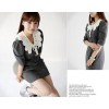 lovely woolen yarn flower collar N-2076