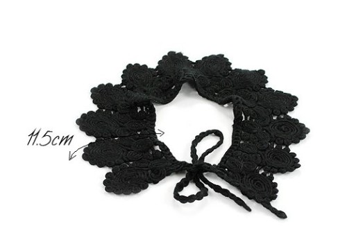 lovely woolen yarn flower collar N-2076