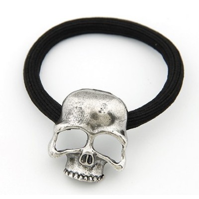 puke style gold bronze vintage silver gun black skull hair band F-0078