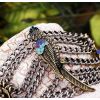 western style retro gun black  multilayer chain parrot bracelet B-0105