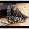 western style retro gun black  multilayer chain parrot bracelet B-0105