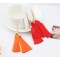 fashion double Silk Yarn Long Tassel Ear Stud earrings E-1681