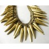 vintage style bronze rivet edging necklace bracelet earring set S-0016