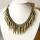 vintage style bronze rivet edging necklace bracelet earring set S-0016