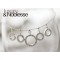silver plated rhinestone circle fringe anklet B-0046