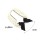 Lace pearl crystal black bowknot collar necklace N-2035