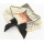 Lace pearl crystal black bowknot collar necklace N-2035