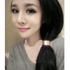 punk style gold/silver plated alloy opened circle hair band F-0010