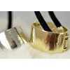punk style gold/silver plated alloy opened circle hair band F-0010