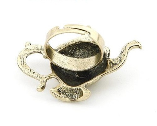 Retro Style Water Pot Finger Ring Adjustable R-1041