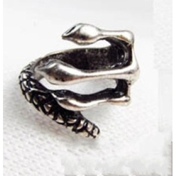 2Pcs 2Colors Retro Style Punk Eagle Claw Ring #7 R-1011