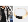 gold plated alloy punk style choker necklace N-2010