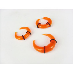 I-0042 12pcs Acrylic Moon Shaped Taper Spike Stretcher Expander Body Piercing