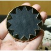 Top Fahsion Subflower Leather & Shell Round Pendant Necklace