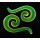 Lot 12 Pcs Wholesale Size Selectable Green Acrylic Question Marks Ear Piercing I-0002