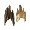 Punk style Cool 2PCs 2colors Vintage Bronze Gold plated Edging Ring #6