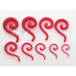 Lot 12 Pcs Wholesale Size Selectable red Acrylic Question Marks Ear Piercing I-0001