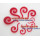 Lot 12 Pcs Wholesale Size Selectable red Acrylic Question Marks Ear Piercing I-0001
