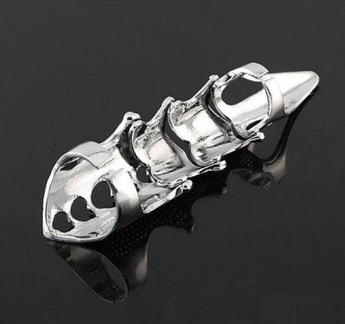 fashion huge robot armoring Fingernails joint ring R-0054