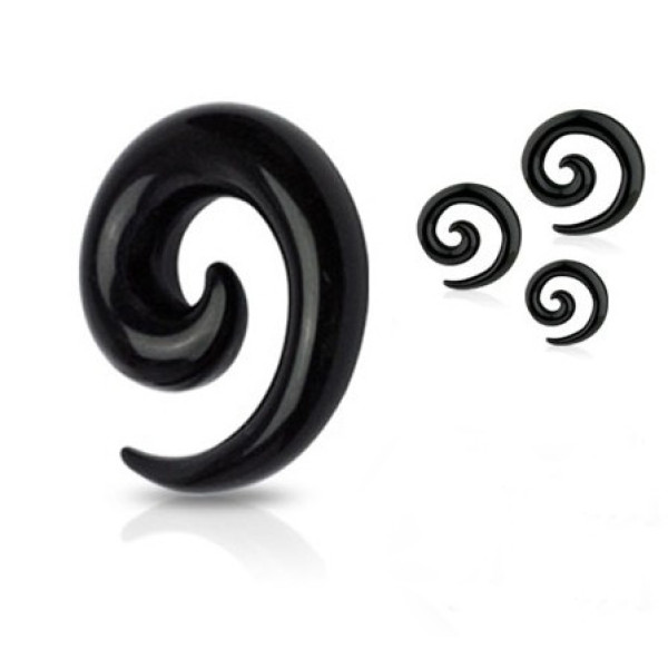 Acrylic Spiral Taper Horn Snail Stretcher expander Piercing I-0011