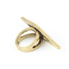 Punk style Vintage Bronze Gold plated Alloy Rhombus Diamond Ring Size #5.5 R-0116