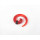 Red Acrylic Spiral Taper Horn Snail Stretcher expander Piercing I-0014