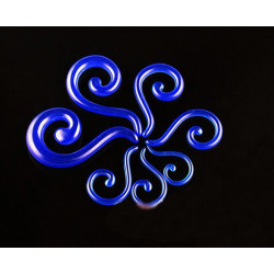 Lot 12 Pcs Wholesale Size Selectable Blue Acrylic Question Marks Ear Piercing I-0005