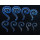 Lot 12 Pcs Wholesale Size Selectable Blue Acrylic Question Marks Ear Piercing I-0005