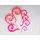 Lot 12 Pcs Wholesale Size Selectable Pink Acrylic Question Marks Ear Piercing I-0006